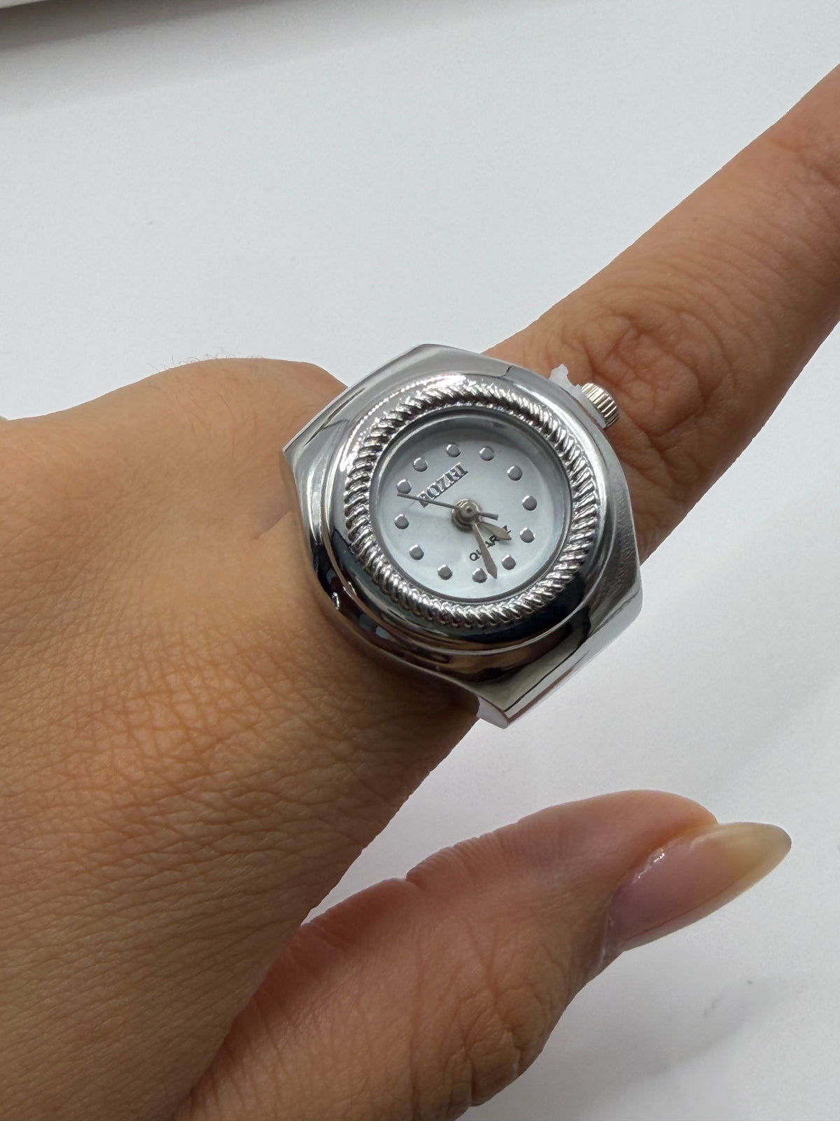 ANILLO RELOJ PLATA LISO