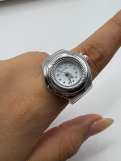 ANILLO RELOJ PLATA LISO