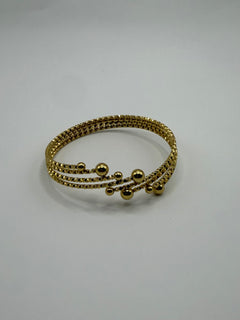 PULSERA BURBUJAS DORADA