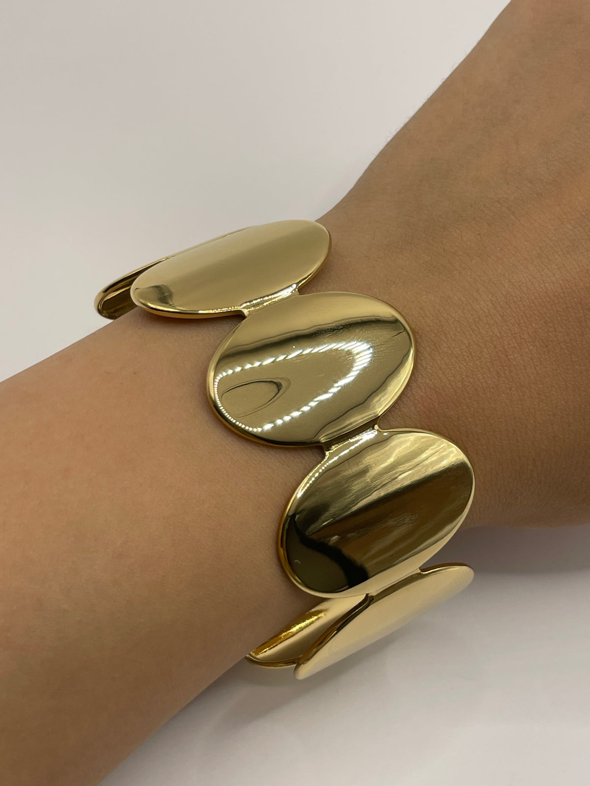 PULSERA OVALOS DORADA
