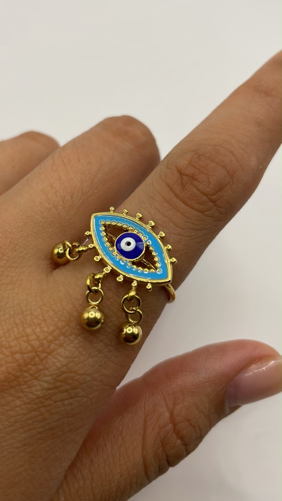 ANILLO OJO AZUL