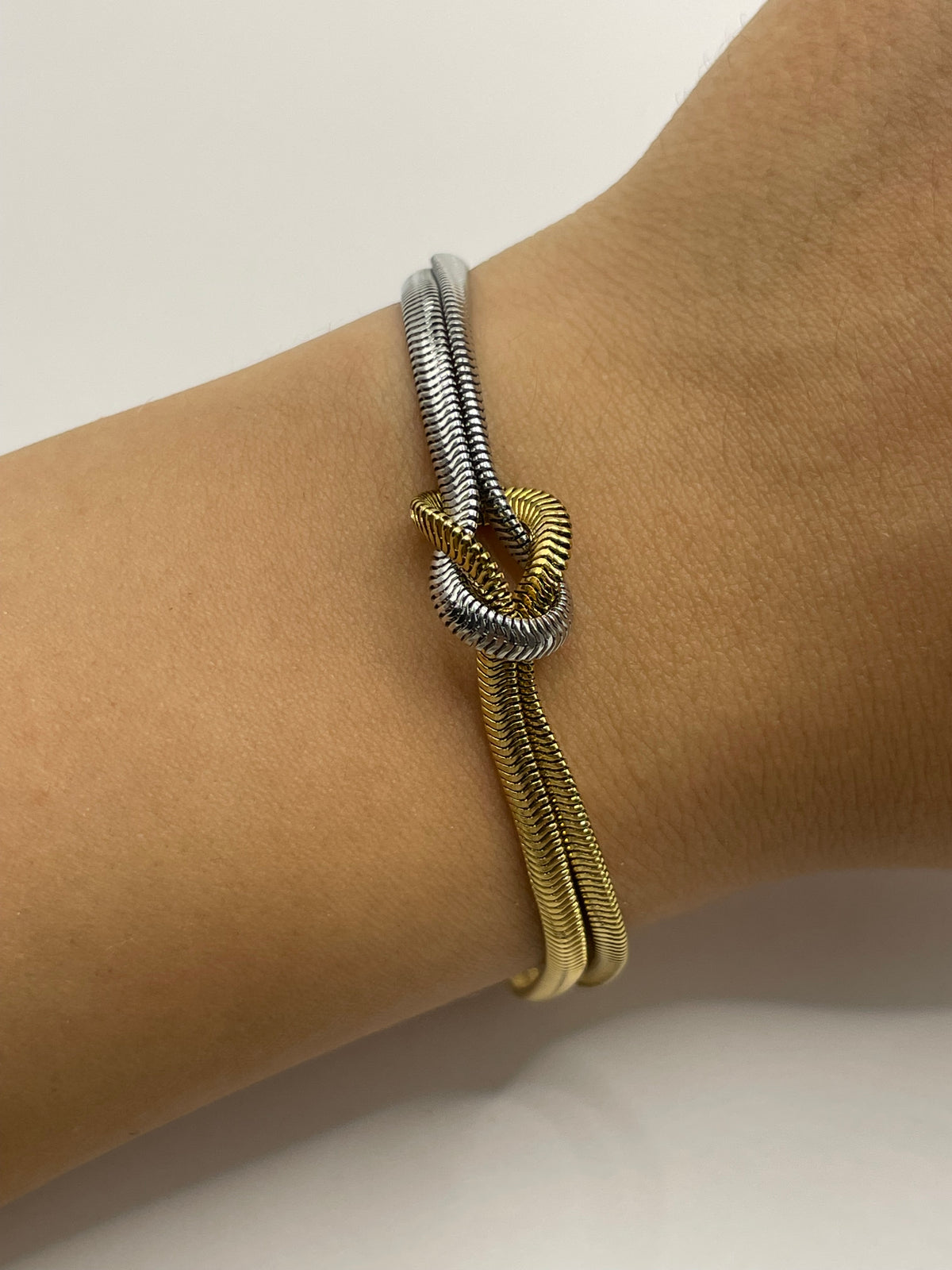 PULSERA NUDO COMBINADA