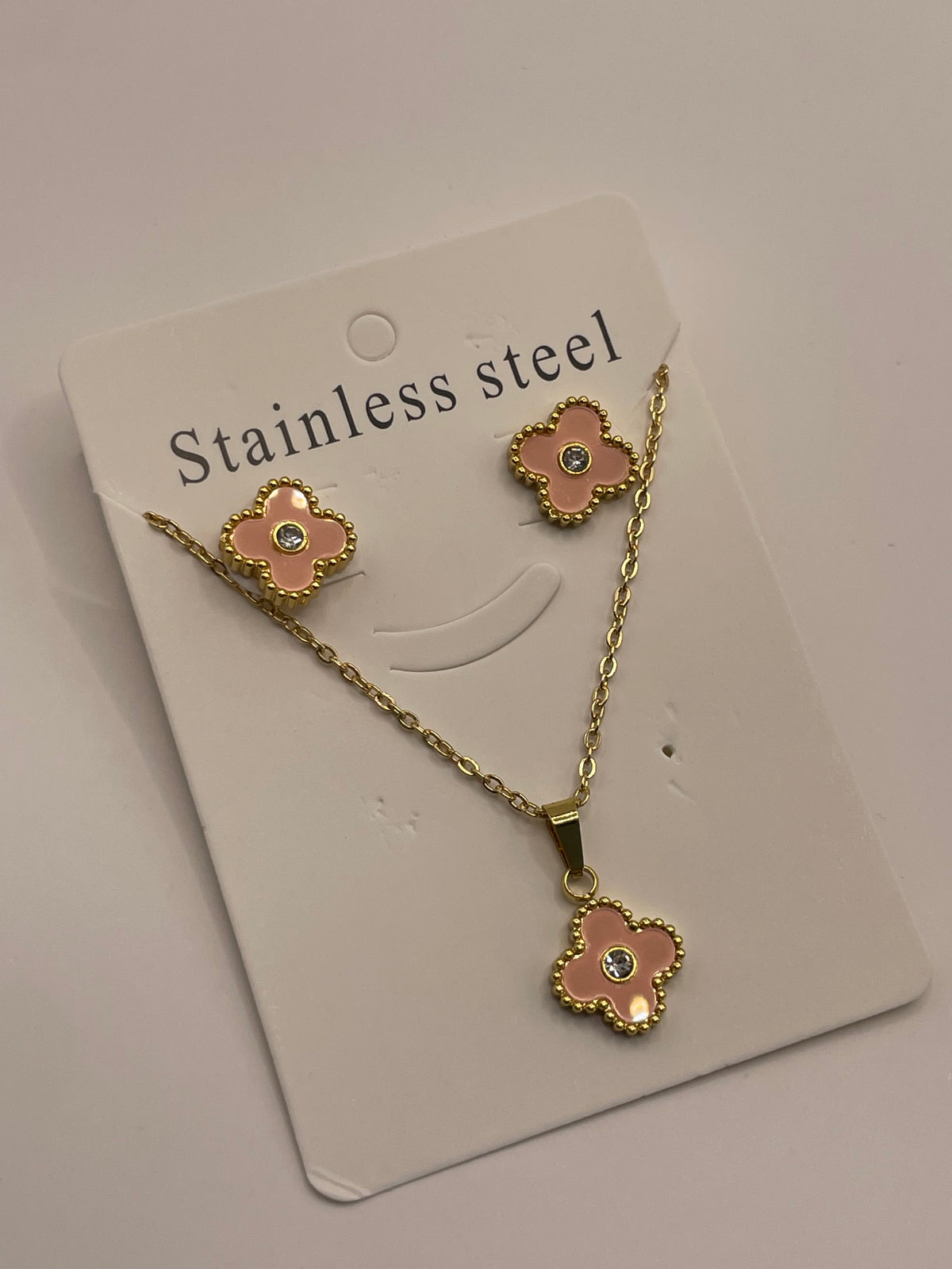 CONJUNTO TREBOL ROSA