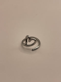 ANILLO CORAZON PLATA