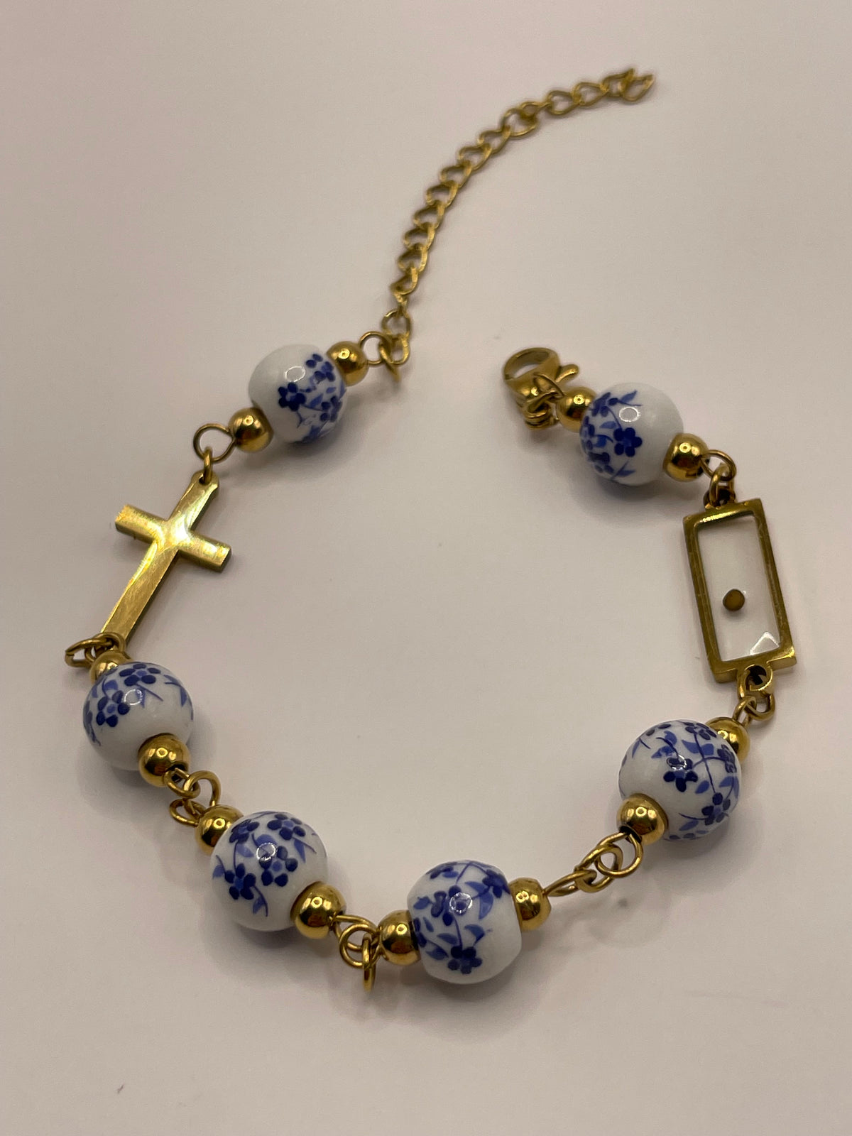 PULSERA CRUZ AZUL