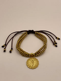 PULSERA CUECAS AJUSTABLE DORADA