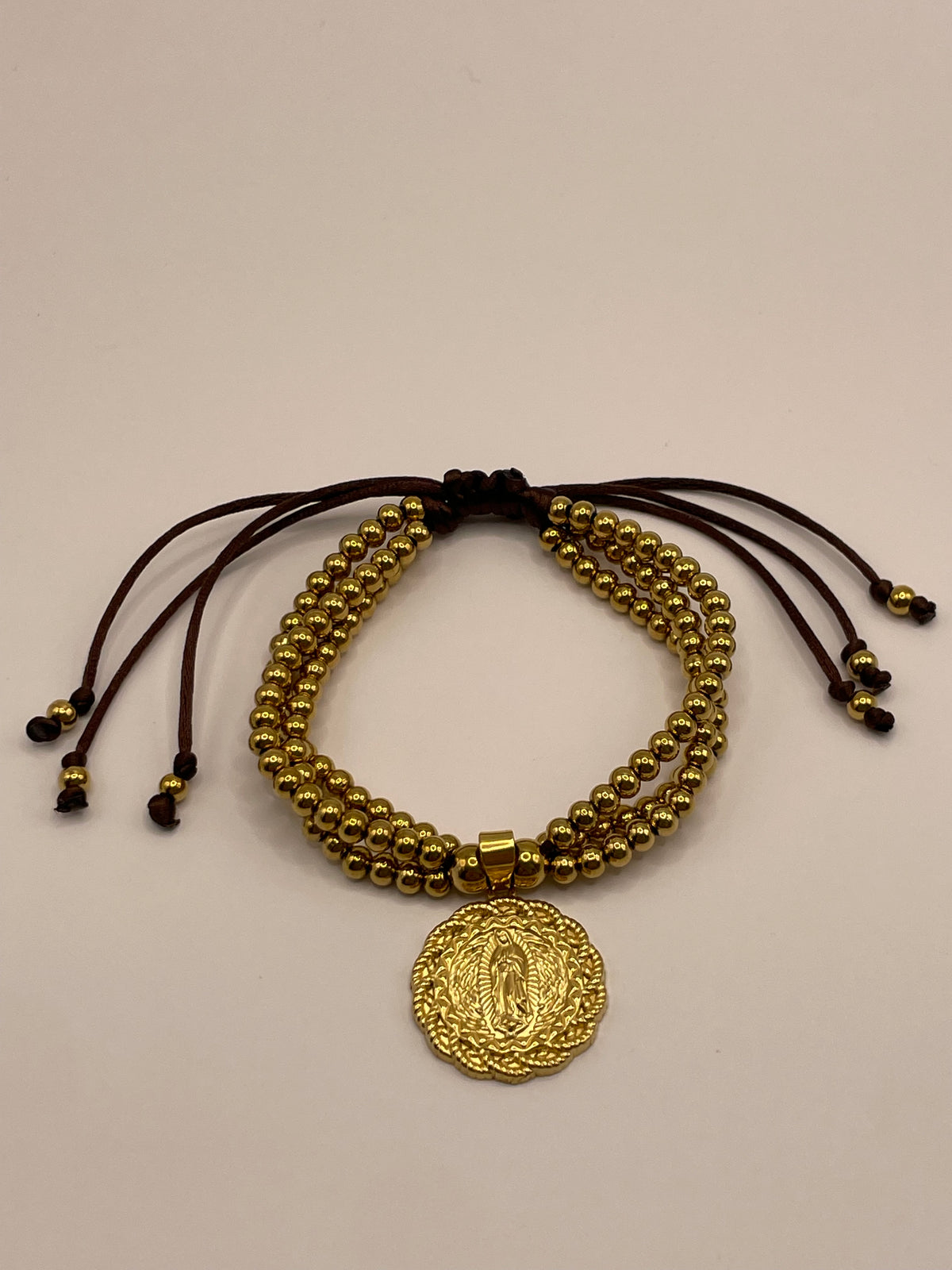 PULSERA CUECAS AJUSTABLE DORADA