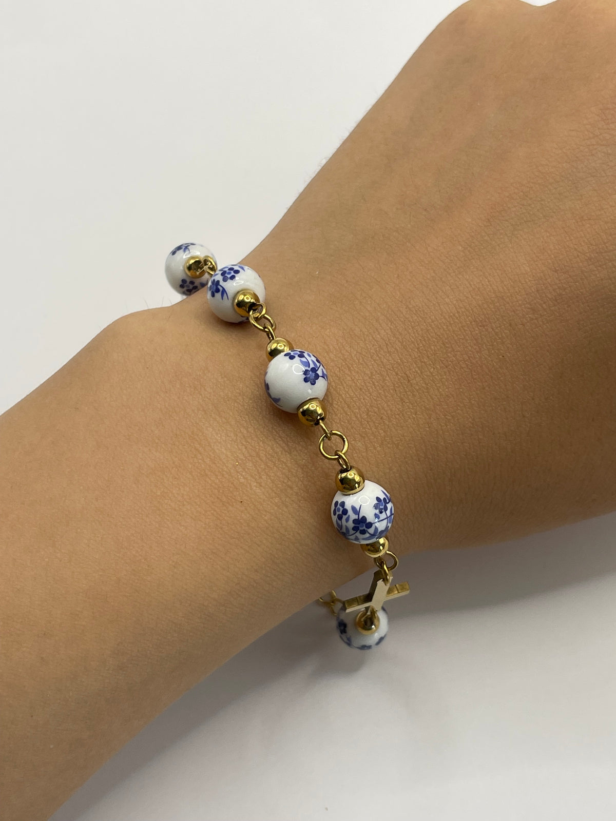 PULSERA CRUZ AZUL