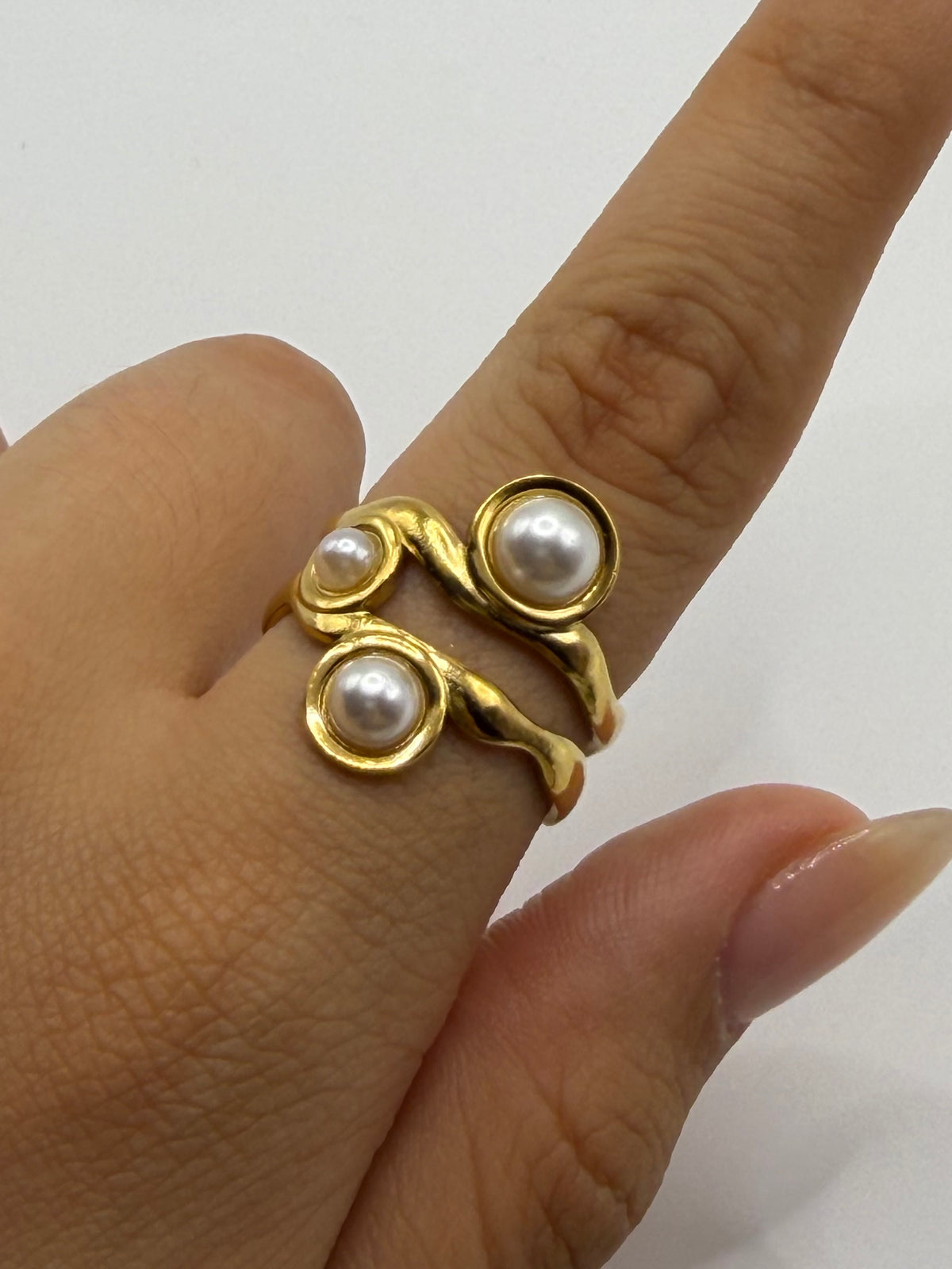 ANILLO PERLAS TRIPLE