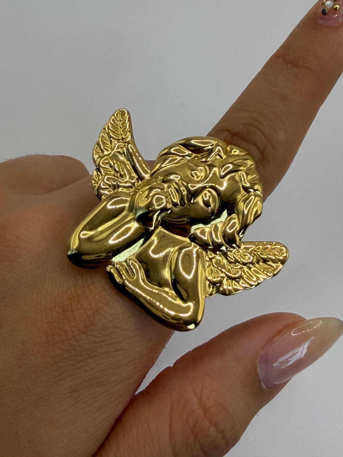 ANILLO ANGEL DORADO