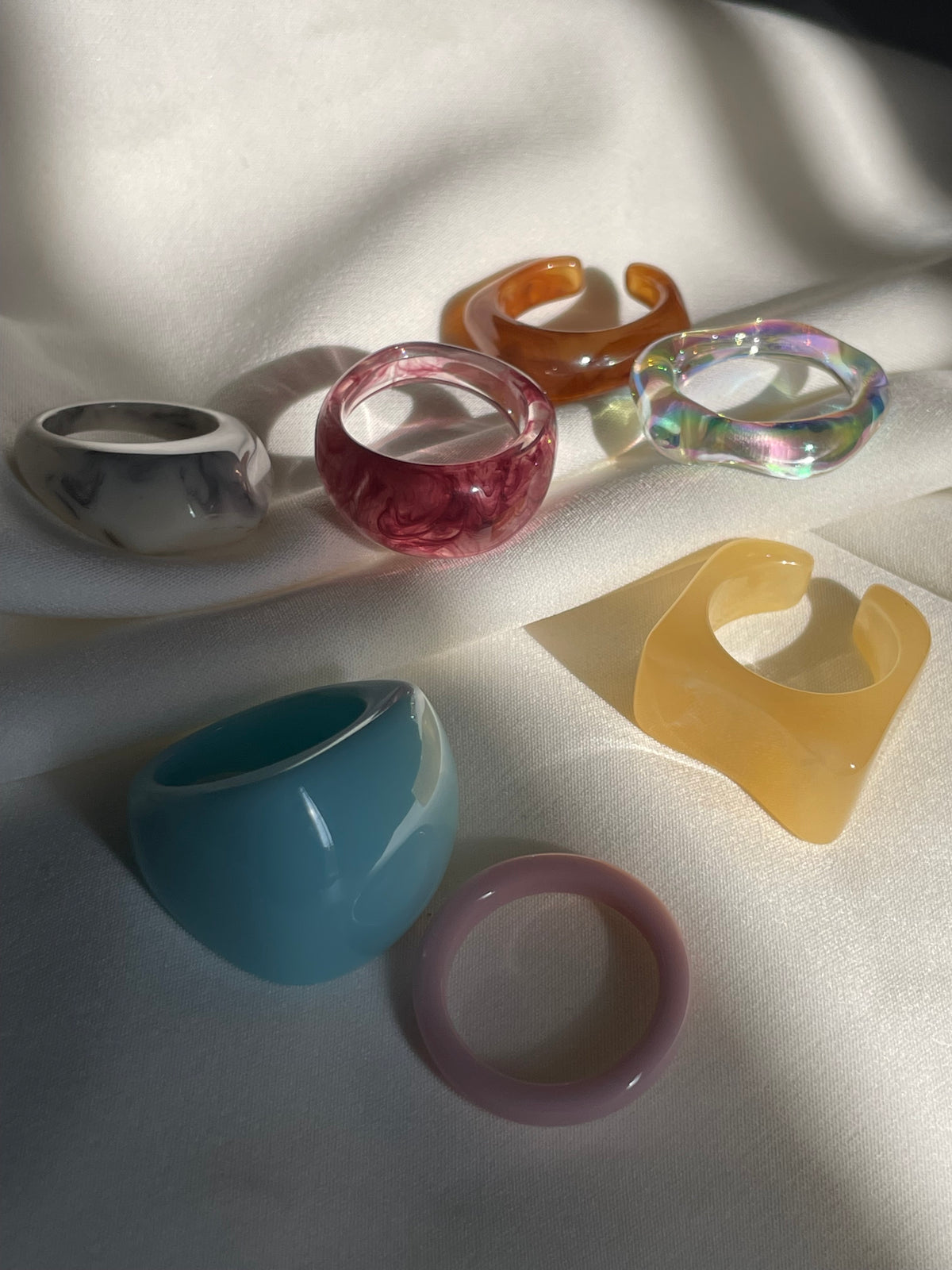 CONJUNTO ANILLOS RESINA