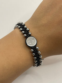 PULSERA BENITO CUENCAS PLATA TELA