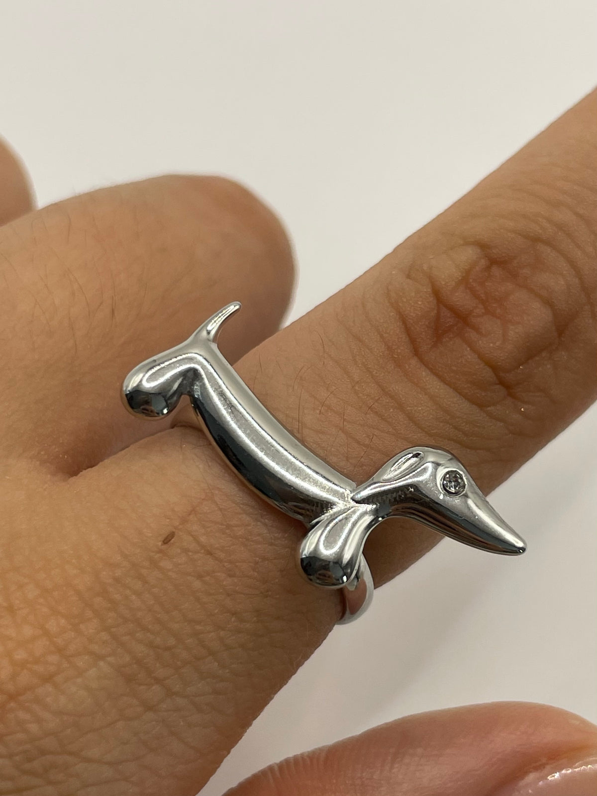 ANILLO SALCHICHA PLATA