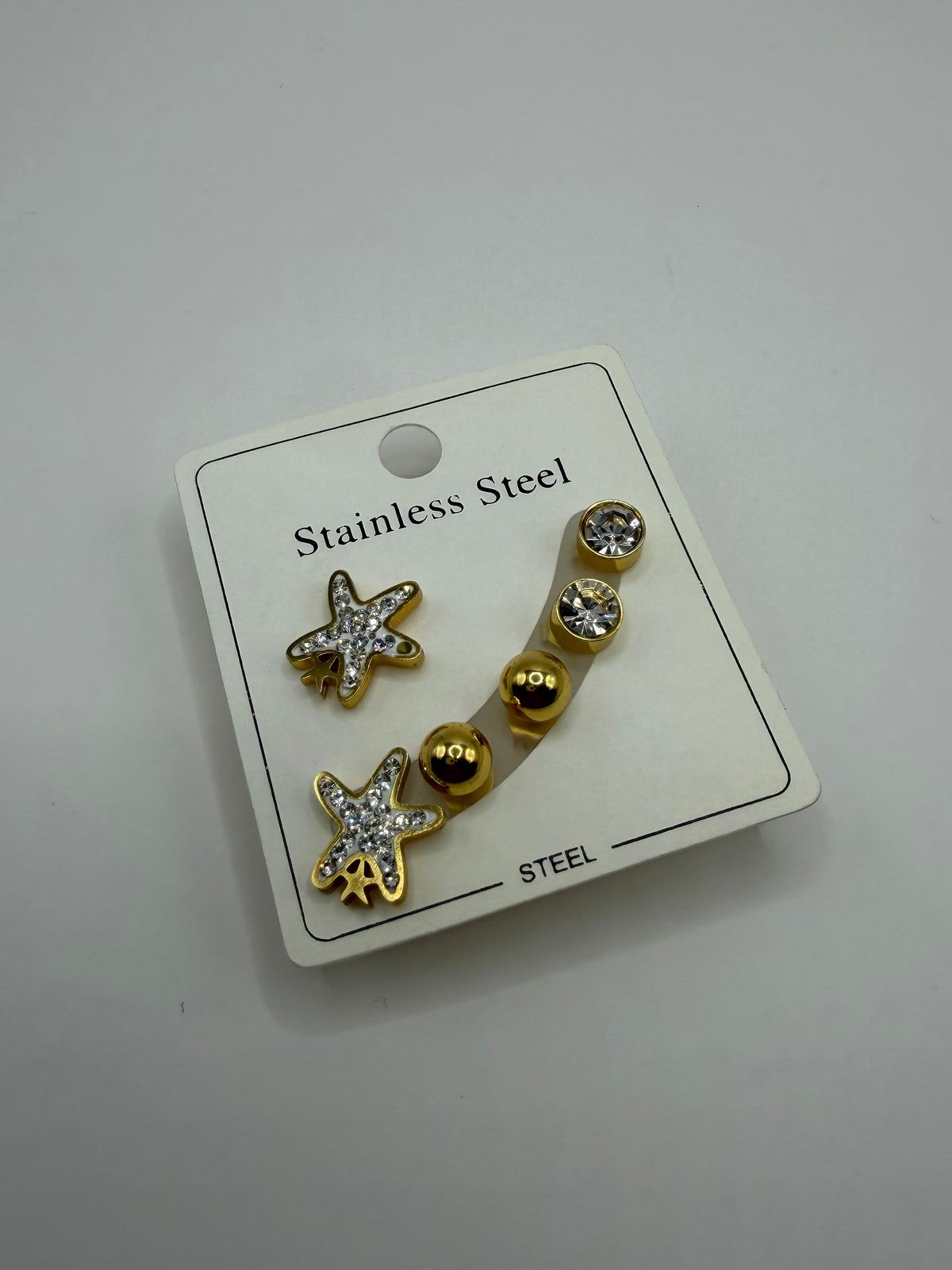 CONJUNTO ARETES ESTRELLA LUNA