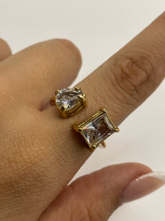 ANILLO DOBLE ZIRCONIA