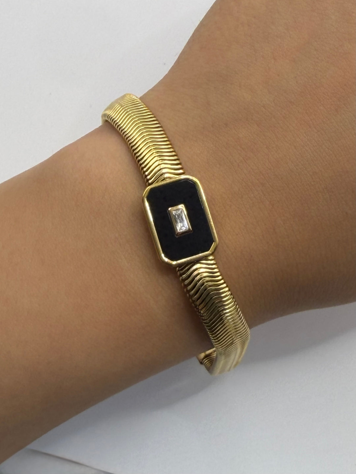PULSERA NEGRA MARMOL