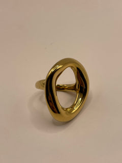 ANILLO GRANDE DORADO T8