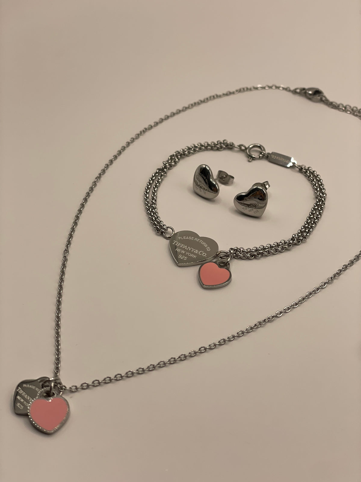 CONJUNTO TIFFANY ROSA 3 PIEZAS