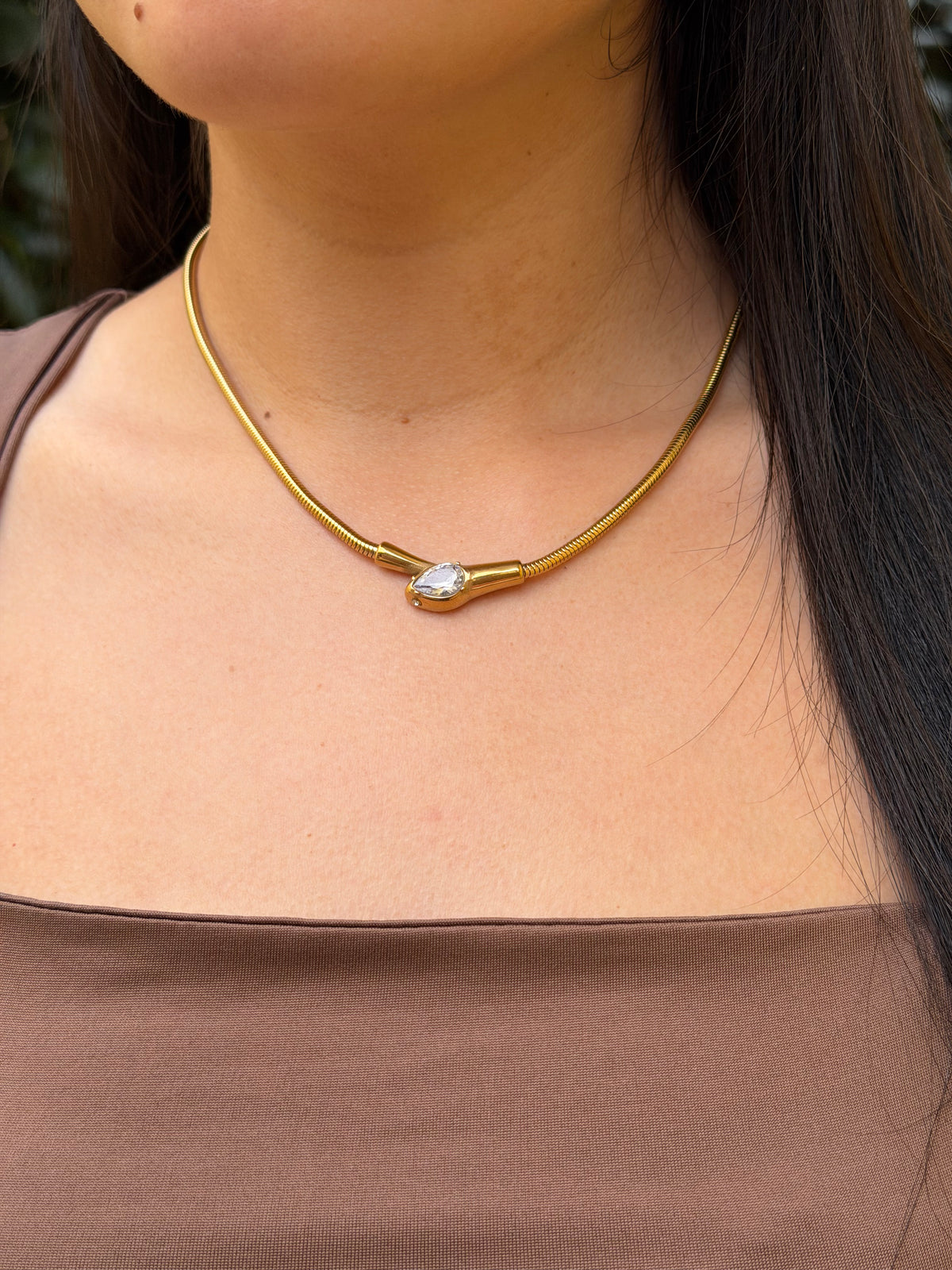 COLLAR SERPIENTE DORADO