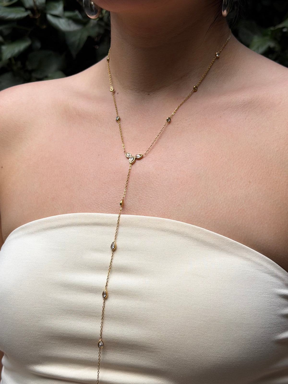 COLLAR LARGO ZIRCONIA