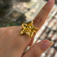 ANILLO ESTRELLA DORADO