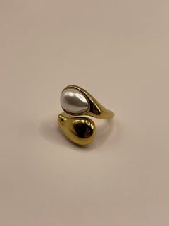 ANILLO DORADO PERLA JULIETA