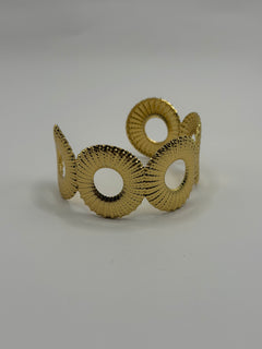 PULSERA CIRCULOS DORADA
