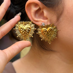 ARETES CORAZON SOL