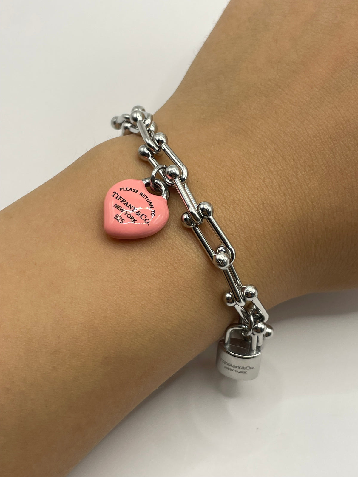 PULSERA TIFFANY CANDADO ROSA