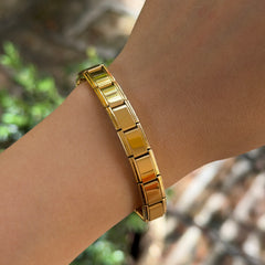 PULSERA ITALIANA DORADA