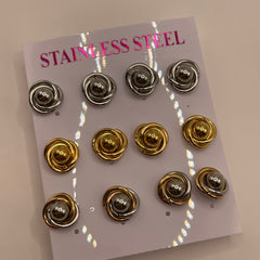CONJUNTO 6 ARETES 3 ESTILOS