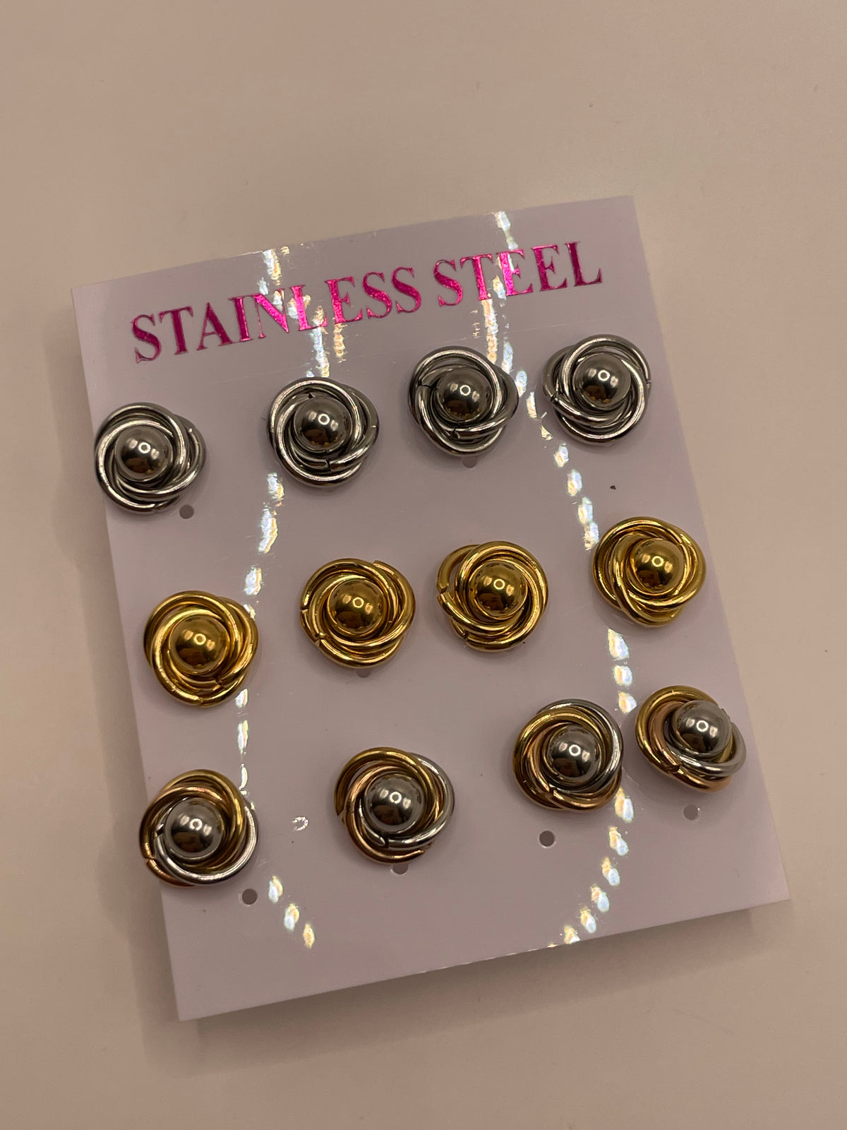 CONJUNTO 6 ARETES 3 ESTILOS