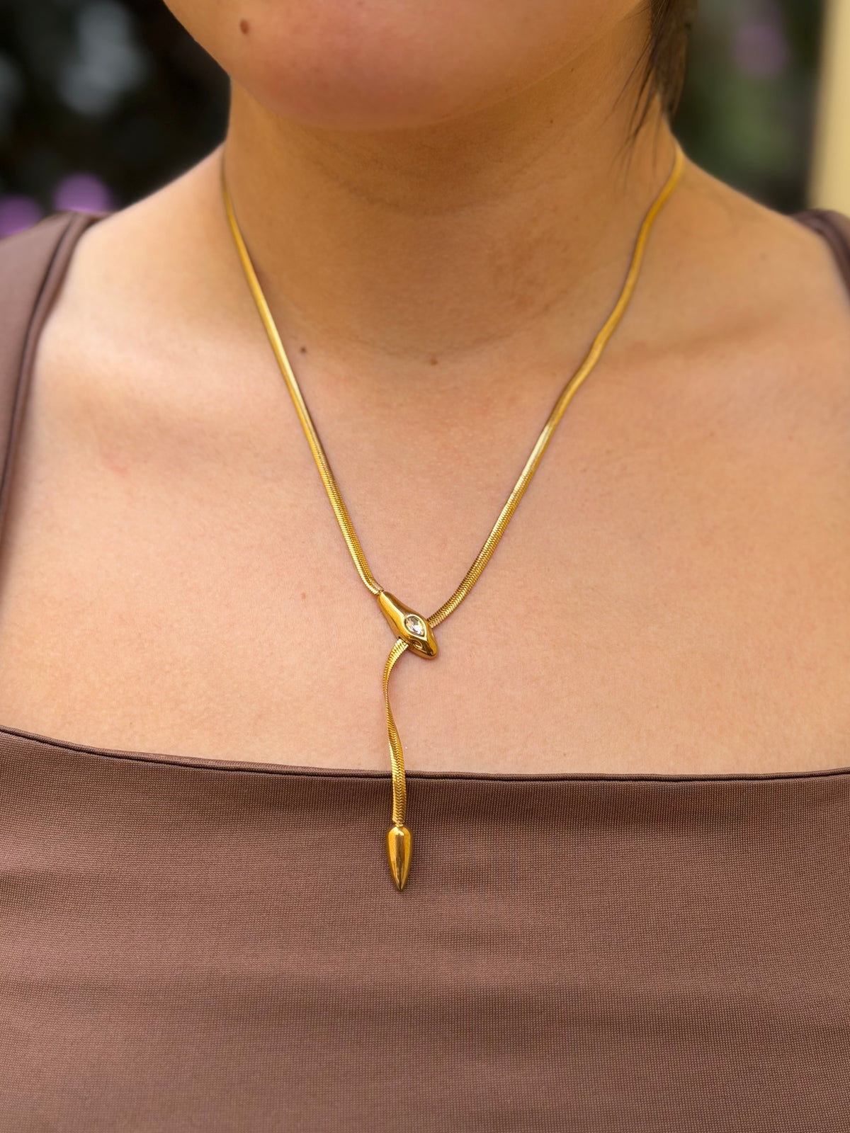 COLLAR SERPIENTE DORADA