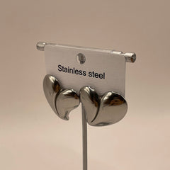 ARETES CORAZON PLATA