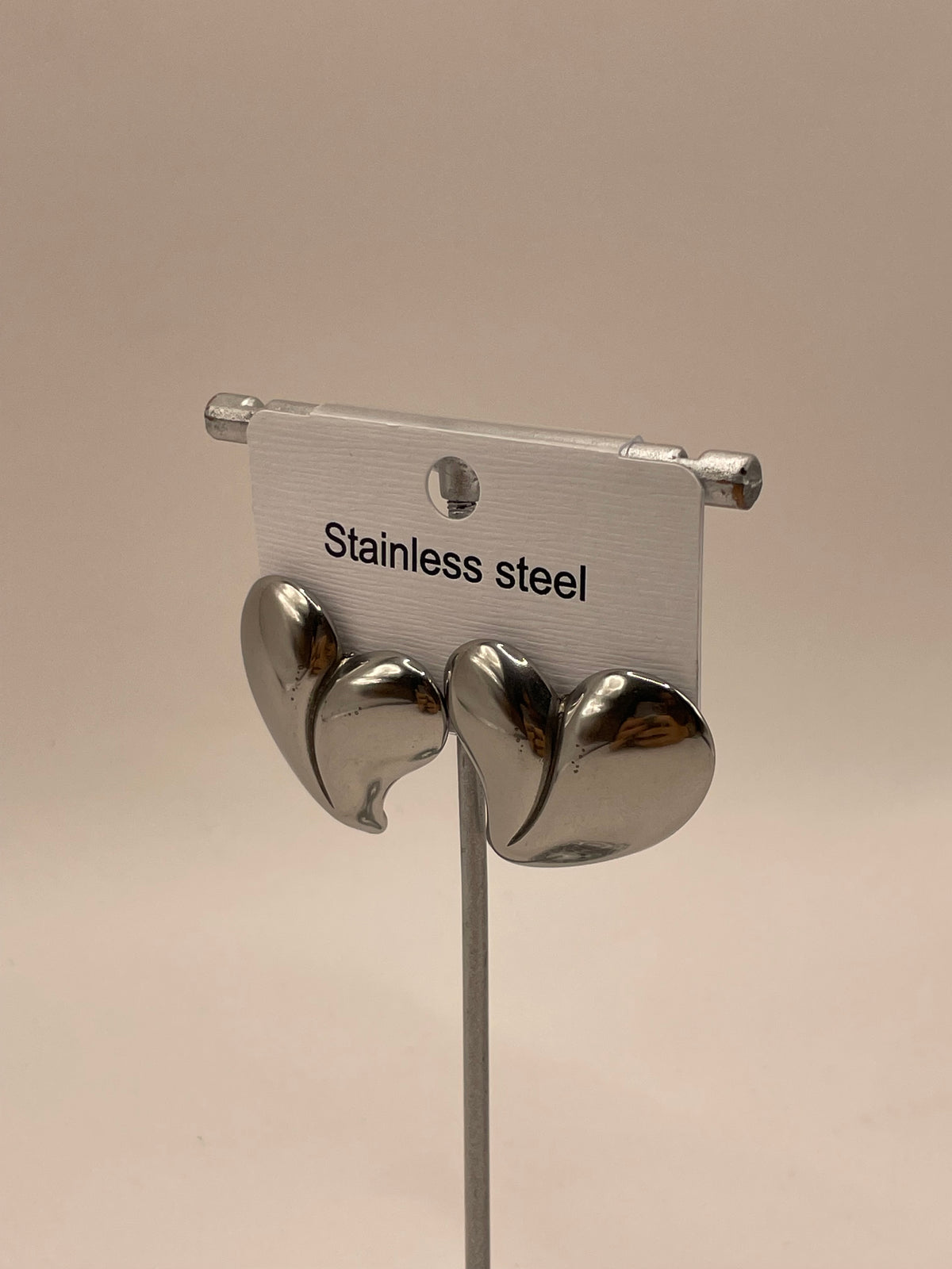ARETES CORAZON PLATA