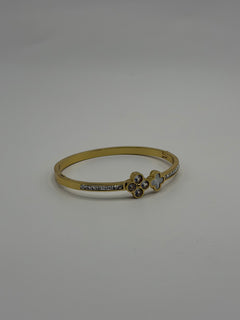 PULSERA TREBOL BLANCO ZIRCONAS