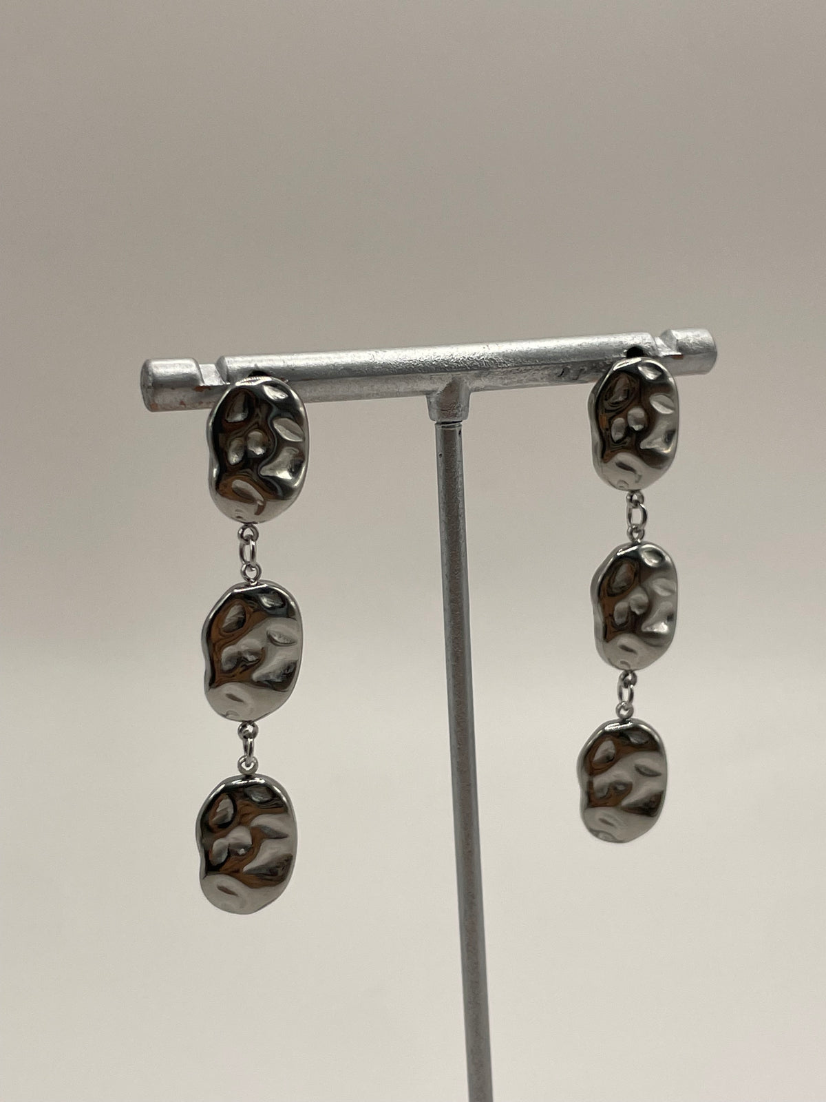 ARETES LARGOS PLATA