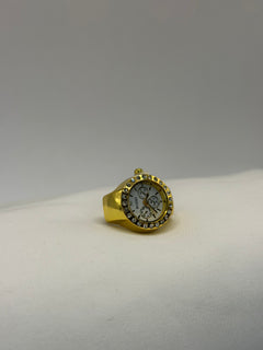 ANILLO RELOJ DORADO GLOW