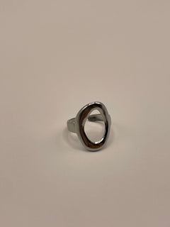 ANILLO REDONDO HUECO PLATA