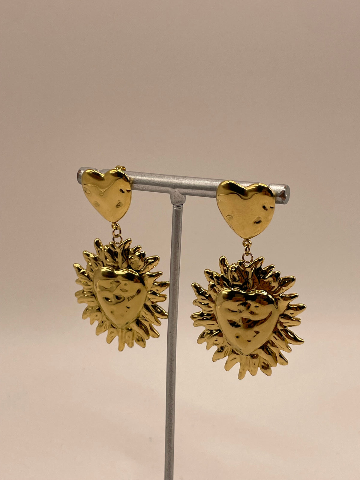 ARETES CORAZON CHUNKY SOL