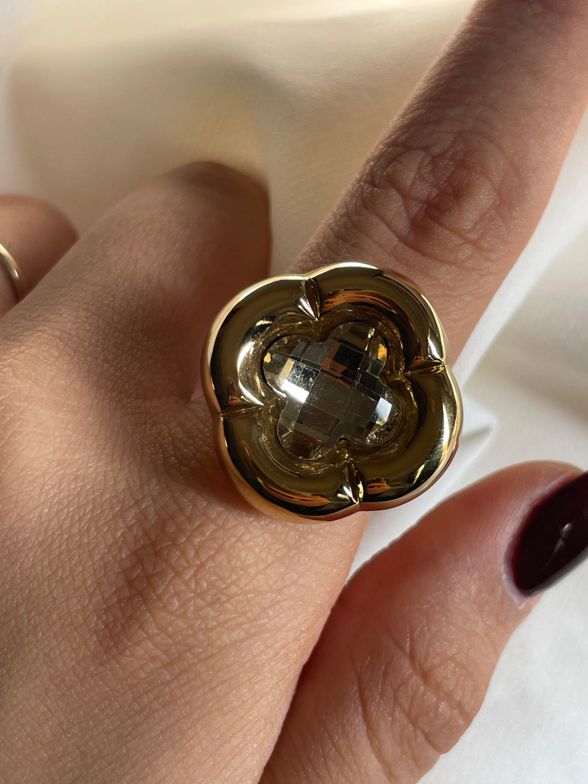 ANILLO TREBOL CHUNKY
