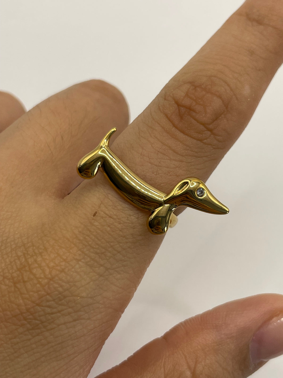 ANILLO SALCHICHA DORADO