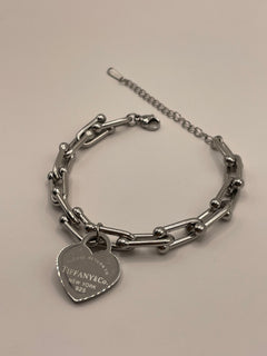 PULSERA TIFFANY PLATA CORAZON