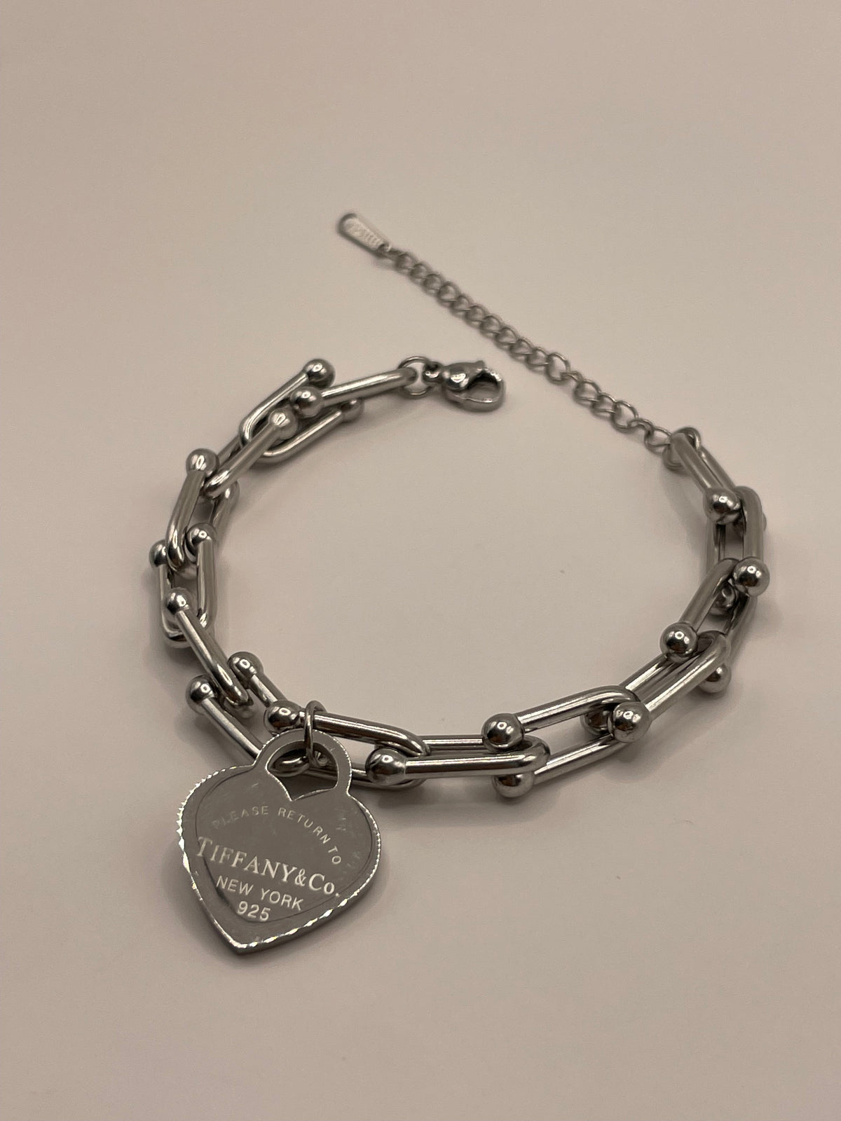 PULSERA TIFFANY PLATA CORAZON