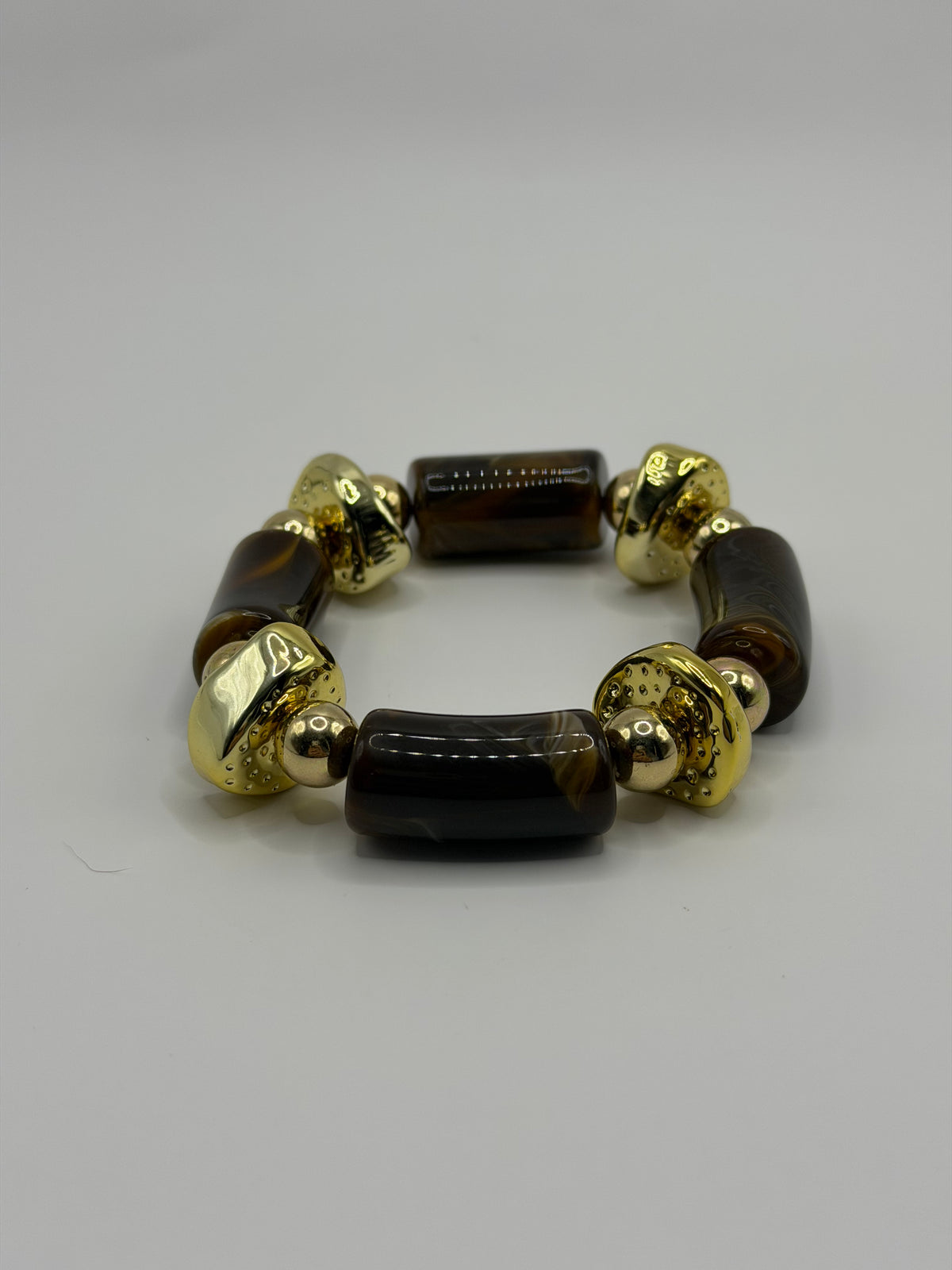 PULSERA RESINA MARRON