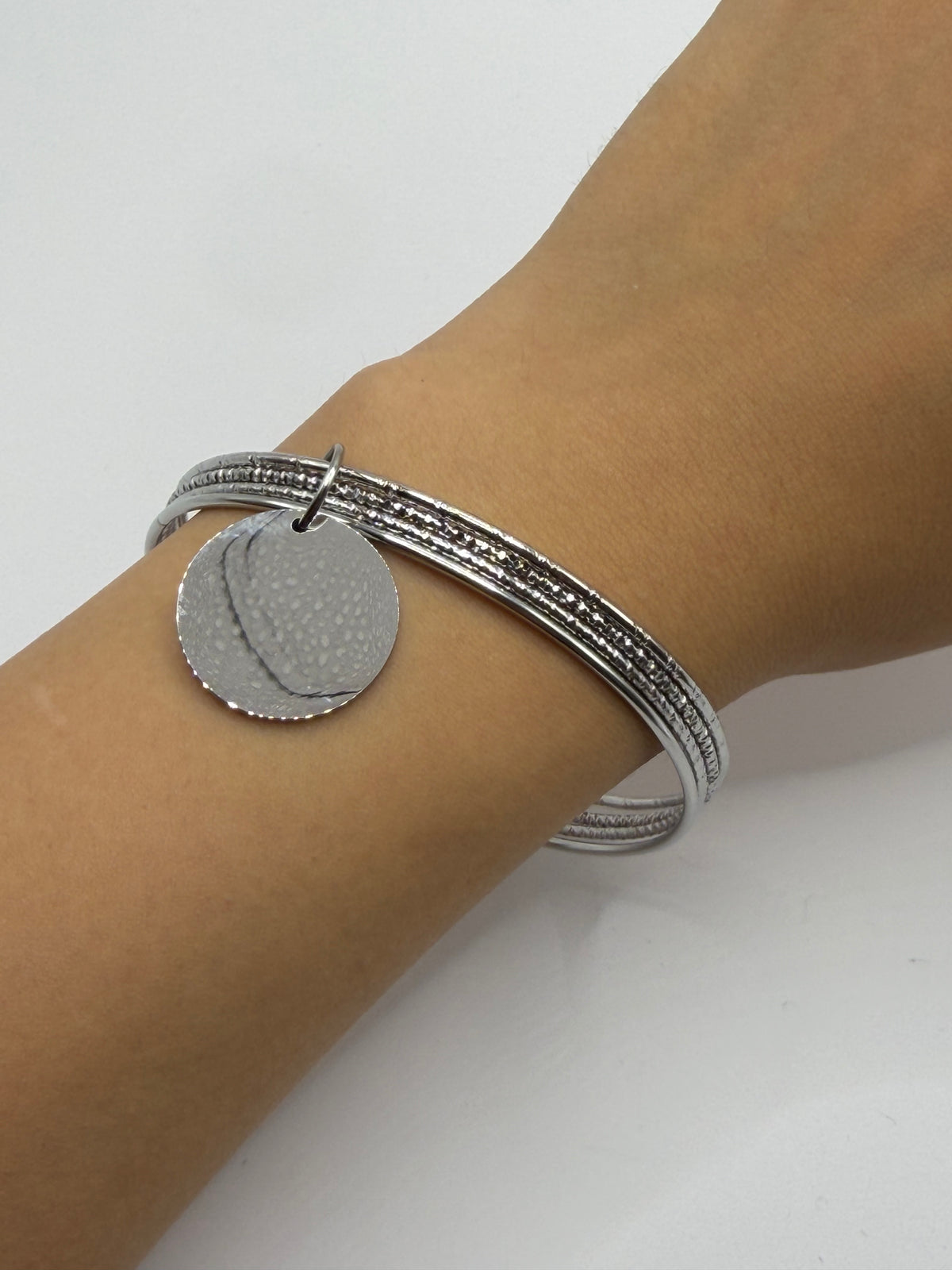 PULSERA MONEDA PLATA