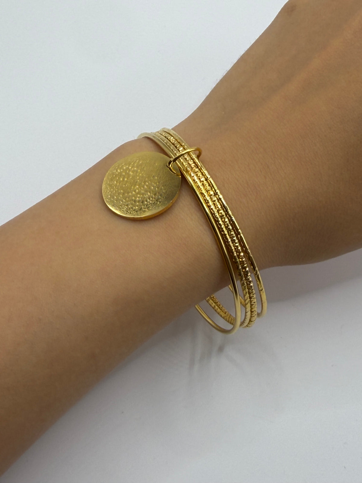 PULSERA MONEDA DORADA
