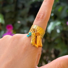 ANILLO BOTA POMPON