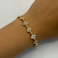 PULSERA TREBOL GLOW BLANCA
