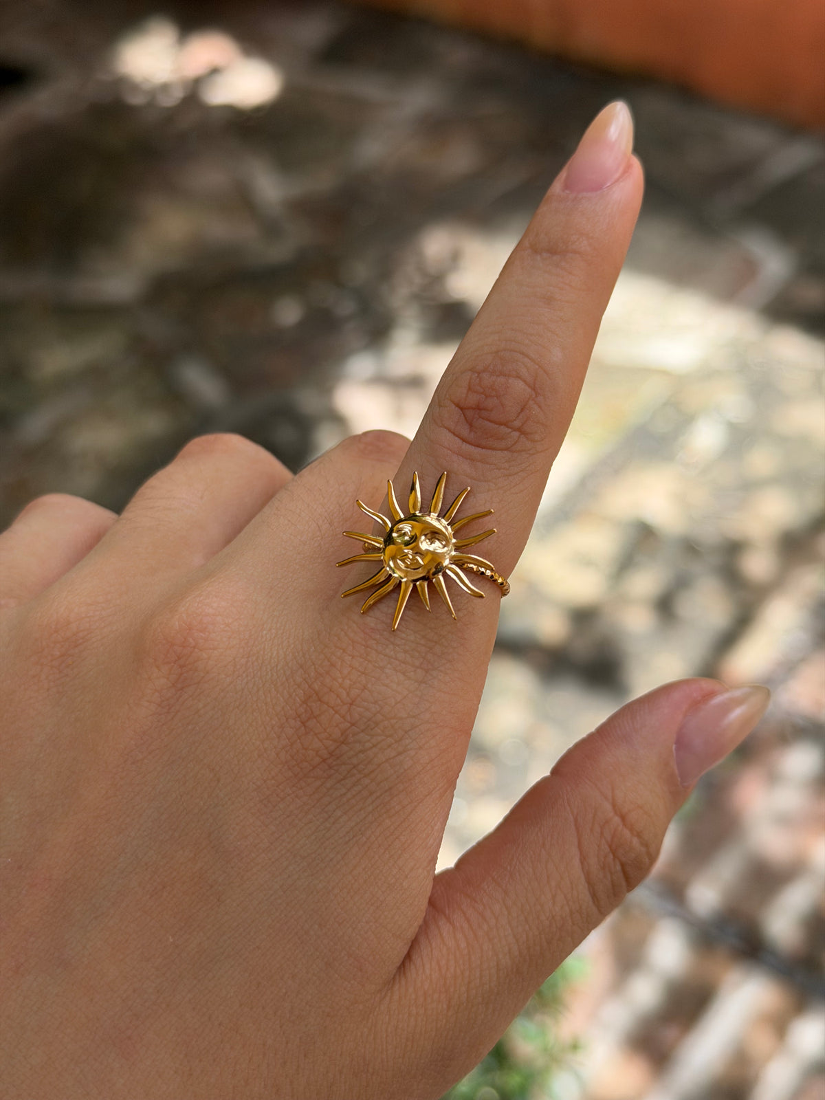 ANILLO SOL DORADO